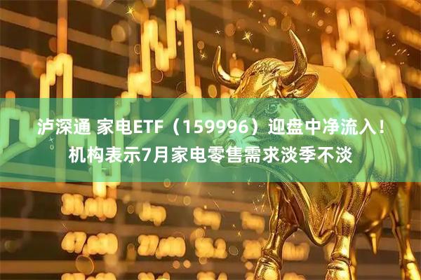 泸深通 家电ETF（159996）迎盘中净流入！机构表示7月家电零售需求淡季不淡